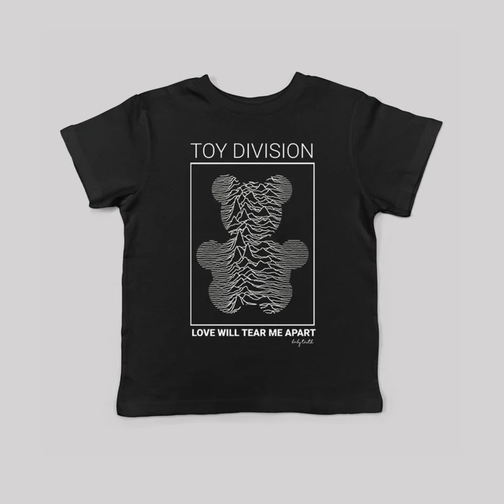 Toy Division Toddler Tee - Baby Teith Black Short Sleeve Tee 2T